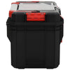 Vidaxl Toolbox 65x28x31.5 cm nero e rosso