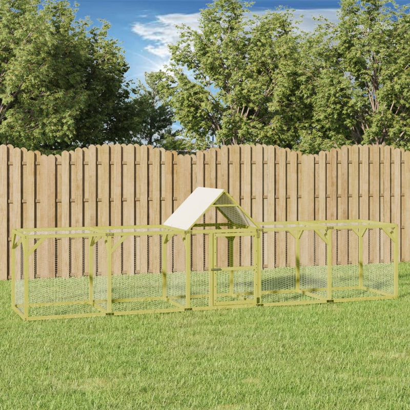 Vidaxl Chicken Coop 500x100x150 cm Pino sólido impregnado