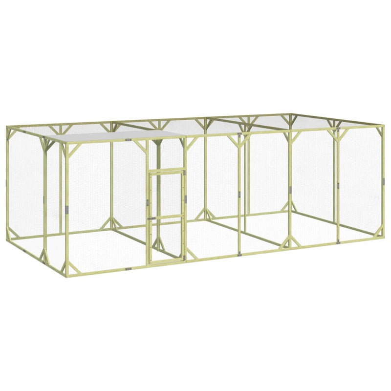 Vidaxl Chicken Coop 600x300x200 cm Pinna solida impregnata