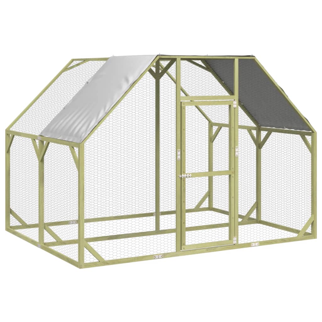 Vidaxl Chicken Coop 268x200x190 cm Pinna solida impregnata