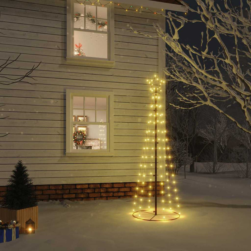 Vidaxl Kegelkerstboom 108 LED 70x180 cm Bianco caldo