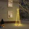Vidaxl kegelkerstboom 108 led's 70x180 cm warmwit