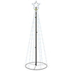 Vidaxl Kegelkerstboom 108 LED 70x180 cm blanco frío