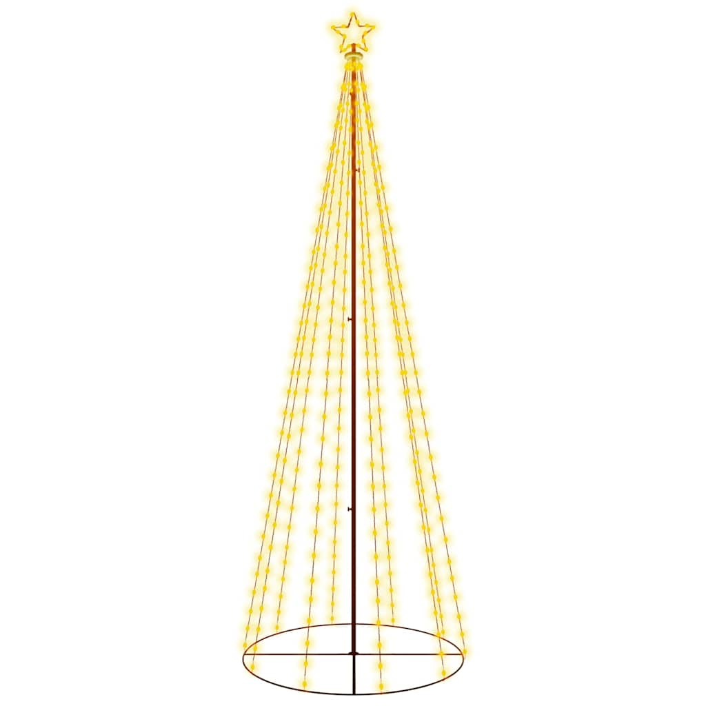 Vidaxl kegelkerstboom 310 led's 100x300 cm warmwit