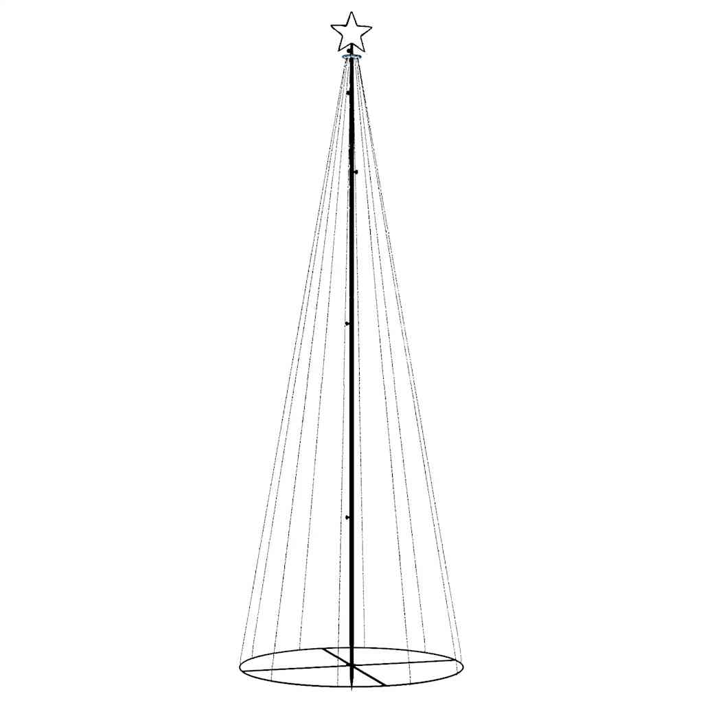 Vidaxl kegelkerstboom 310 led's 100x300 cm warmwit