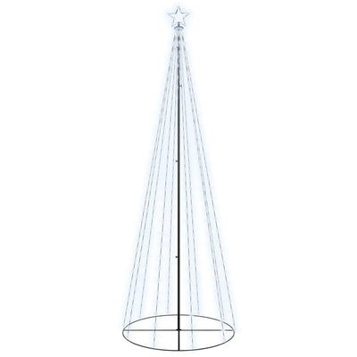 VidaXL Kegelkerstboom 310 LED's 100x300 cm koudwit