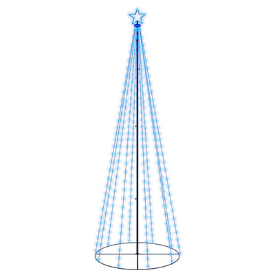 VidaXL Kegelkerstboom 310 LED's 100x300 cm blauw