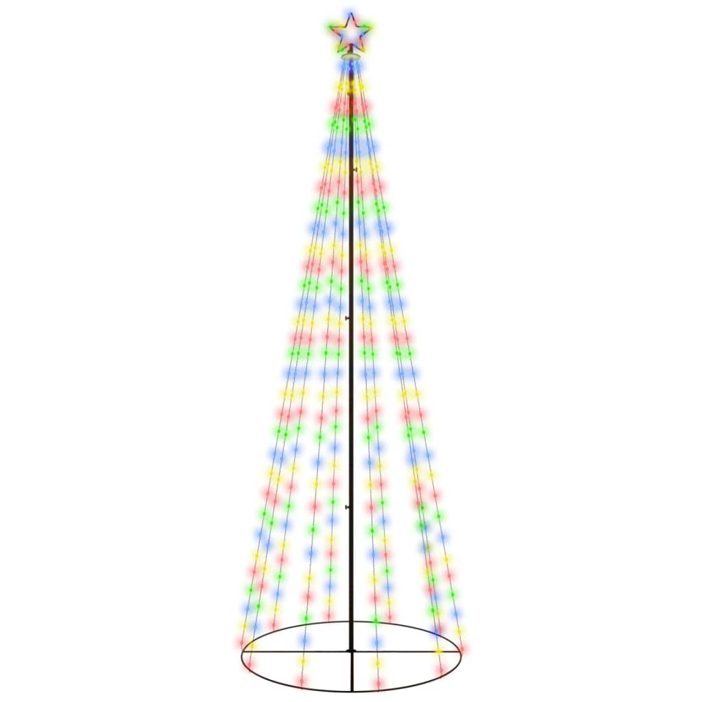 Vidaxl KegelkerstBoom 310 LED de 100x300 cm multiColeado