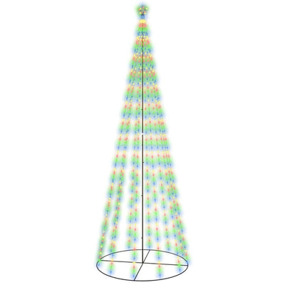 Vidaxl Kegelkerstboom 732 LED multicolore 160x500 cm