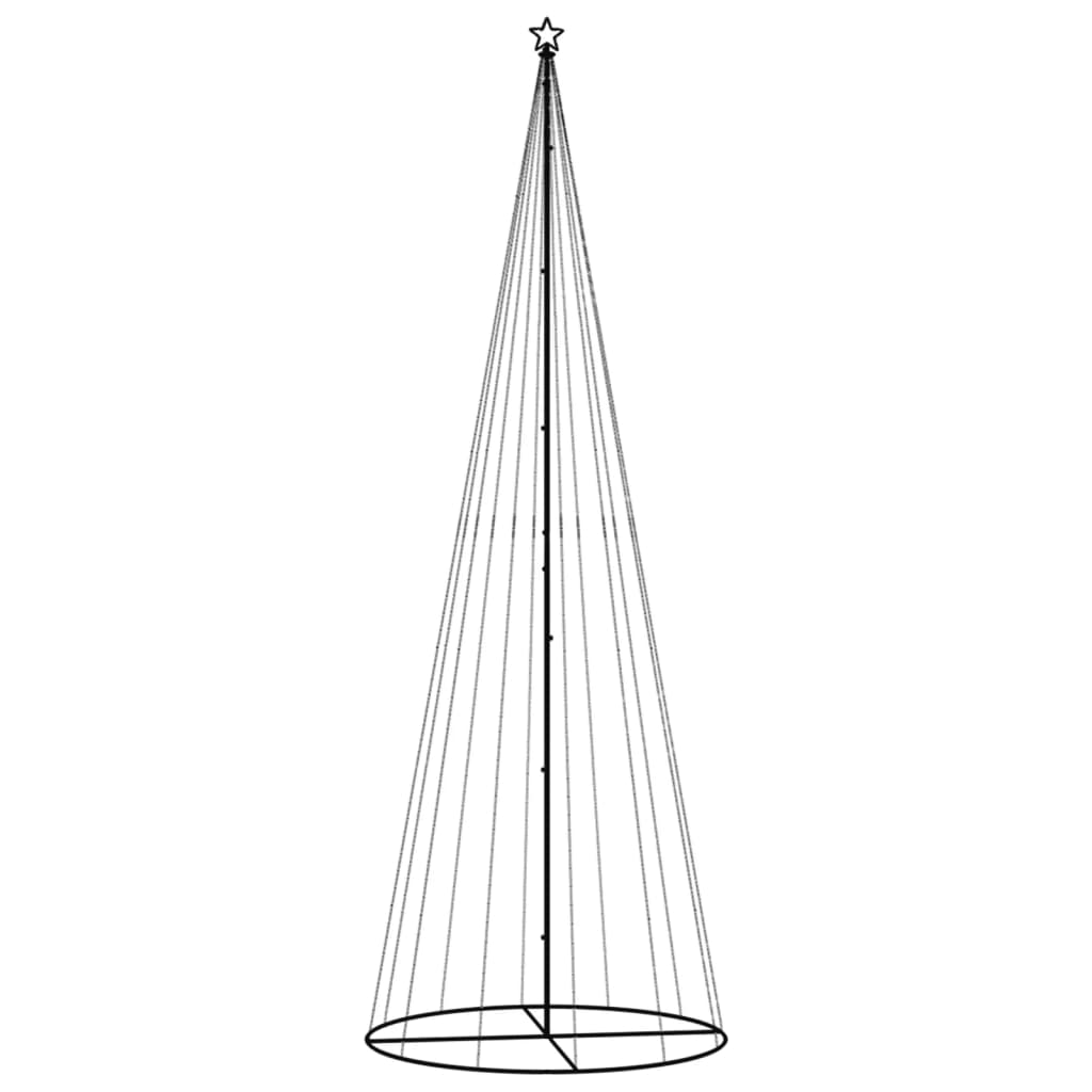 Vidaxl Kegelkerstboom 732 LED multicolore 160x500 cm