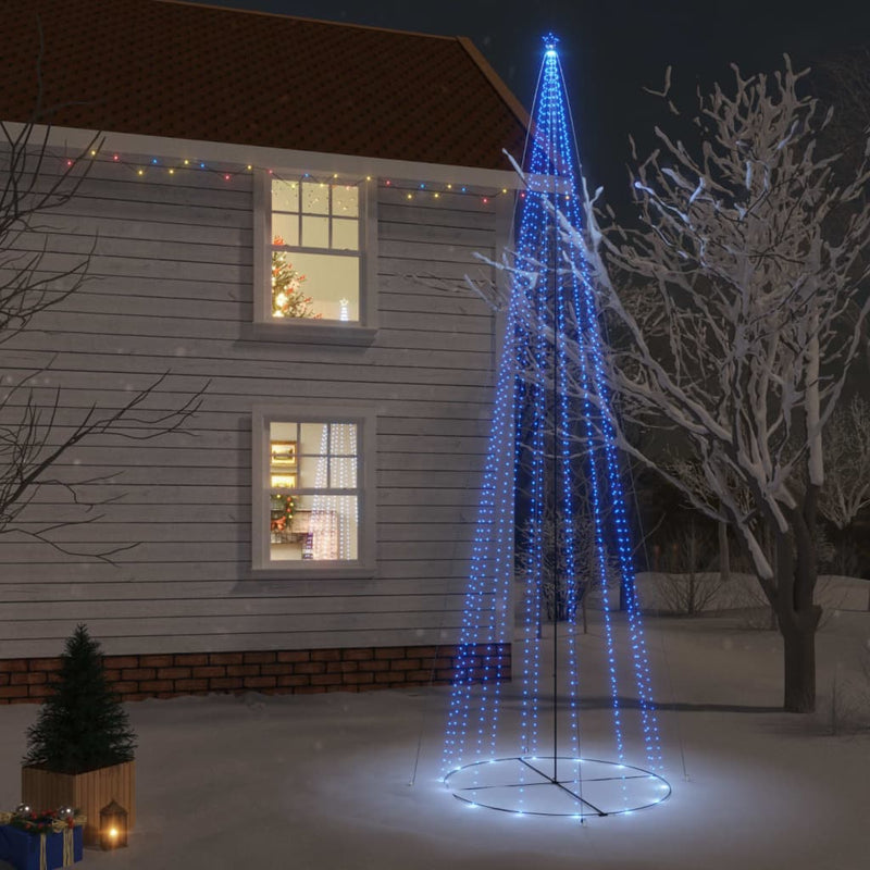 Vidaxl KegelkerstBoom 1134 LEDS Azul 230x800 cm
