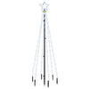 Vidaxl kerstboom met grondpin 108 led's koudwit 180 cm