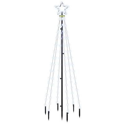 Vidaxl Tree di Natale con perno macinato 108 LED BIANCO CREDDO 180 cm