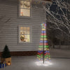 Albero di Natale Vidaxl con pin macinato 108 LED Multi -colorati 180 cm