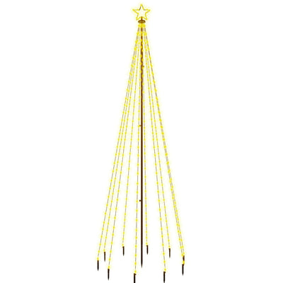 Vidaxl Tree di Natale con perno a terra 310 LED White White 300 cm