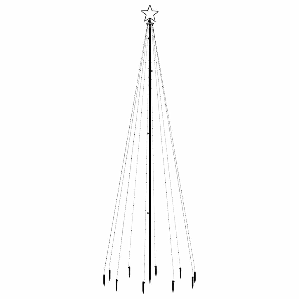 Vidaxl Tree di Natale con perno di terra 310 LED multicolore 300 cm