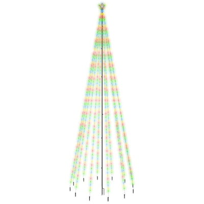 Vidaxl kerstboom met grondpin 732 led's meerkleurig 500 cm
