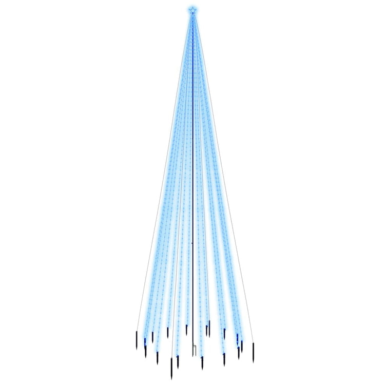 Vidaxl Tree di Natale con perno di terra 1134 LED blu 800 cm