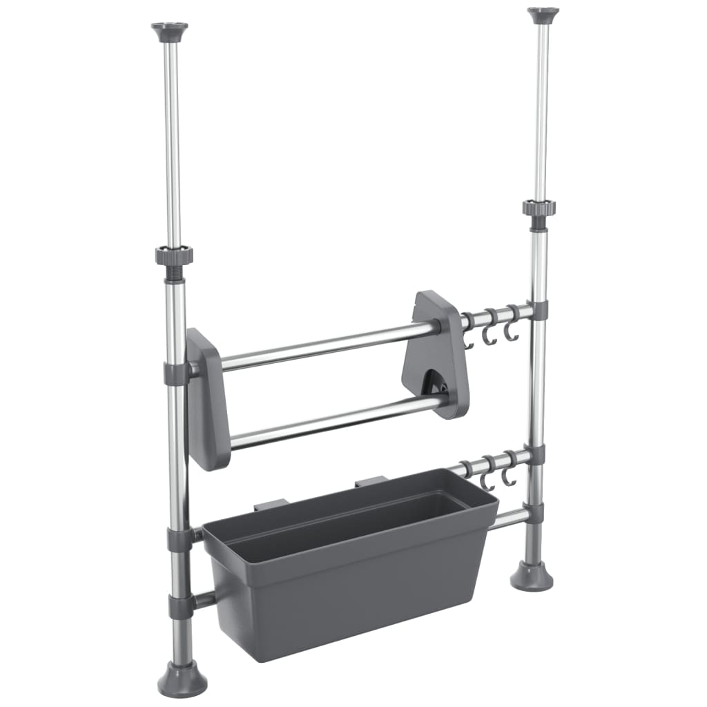Vidaxx organizador de encimera ajustable de aluminio