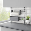 Vidaxx organizador de encimera ajustable de aluminio