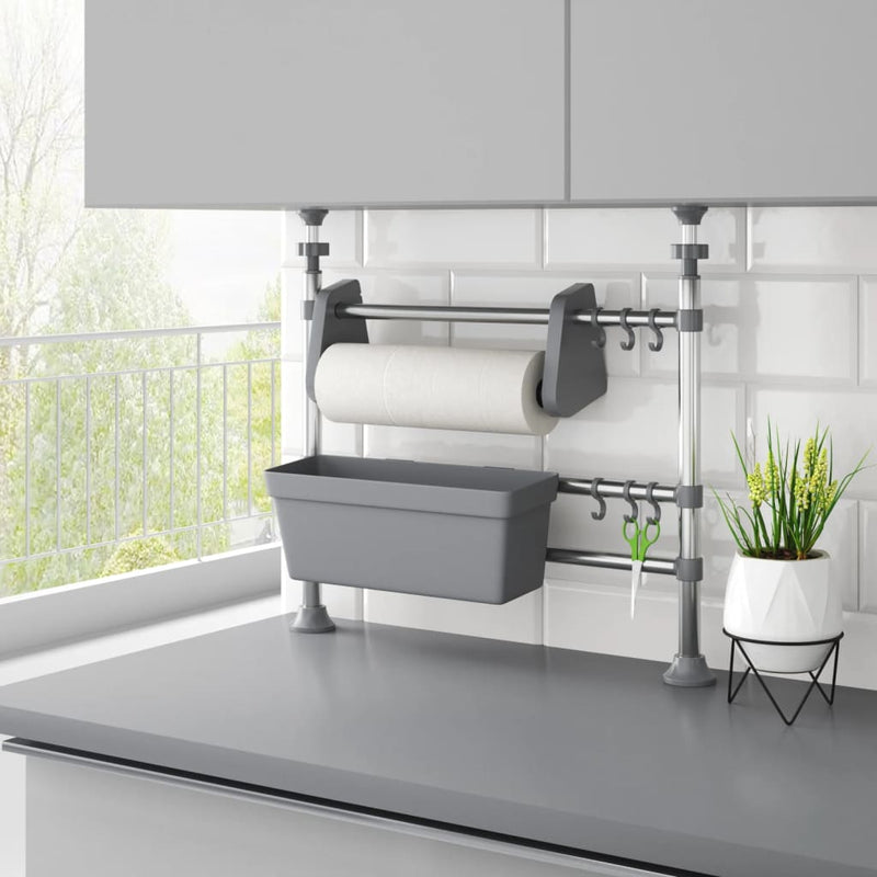 Vidaxx organizador de encimera ajustable de aluminio