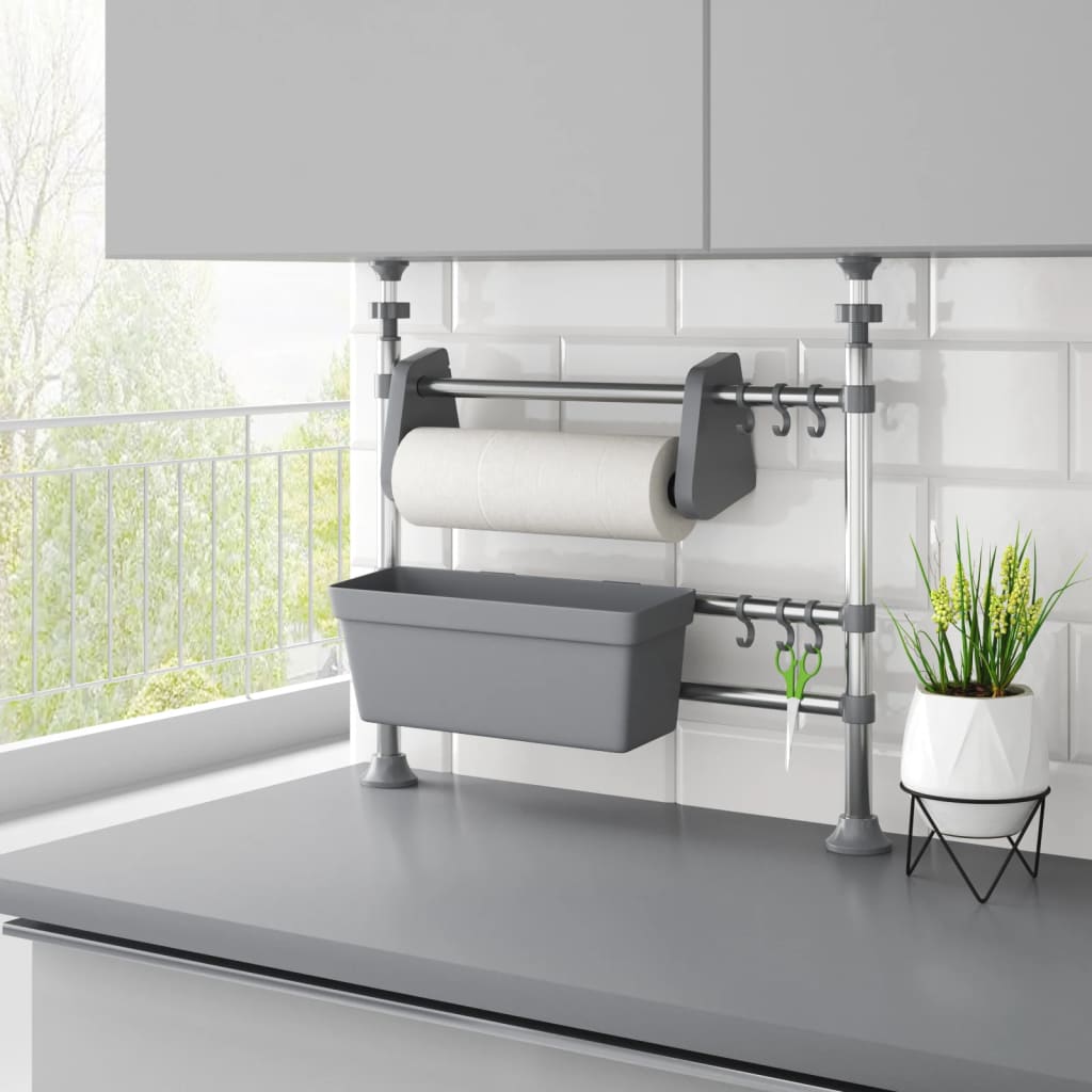 Vidaxx organizador de encimera ajustable de aluminio