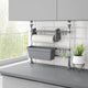 Vidaxx organizador de encimera ajustable de aluminio