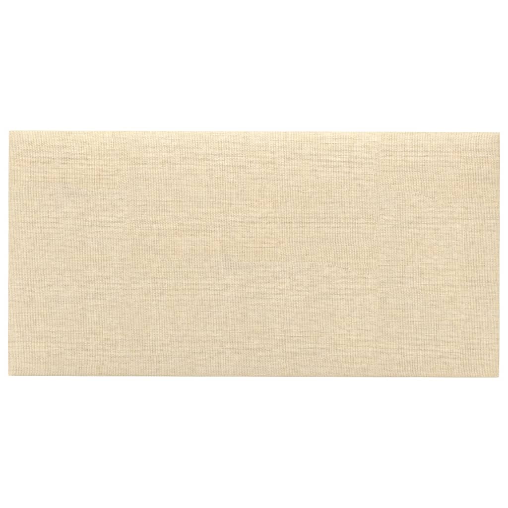 Paneles de pared Vidaxl 12 ST 2.16 m² 60x30 cm de crema de tela