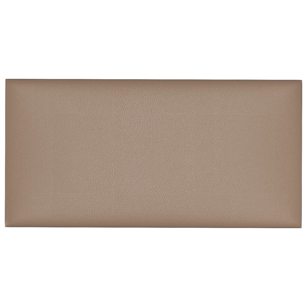 Paneles de pared Vidaxl 12 PCS 2.16 m² 60 x 30 cm Arte de cuero Cappuccinocleur