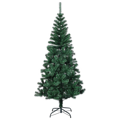 Vidaxl Kunstkerstboom con estremità iridescenti 150 cm PVC verde