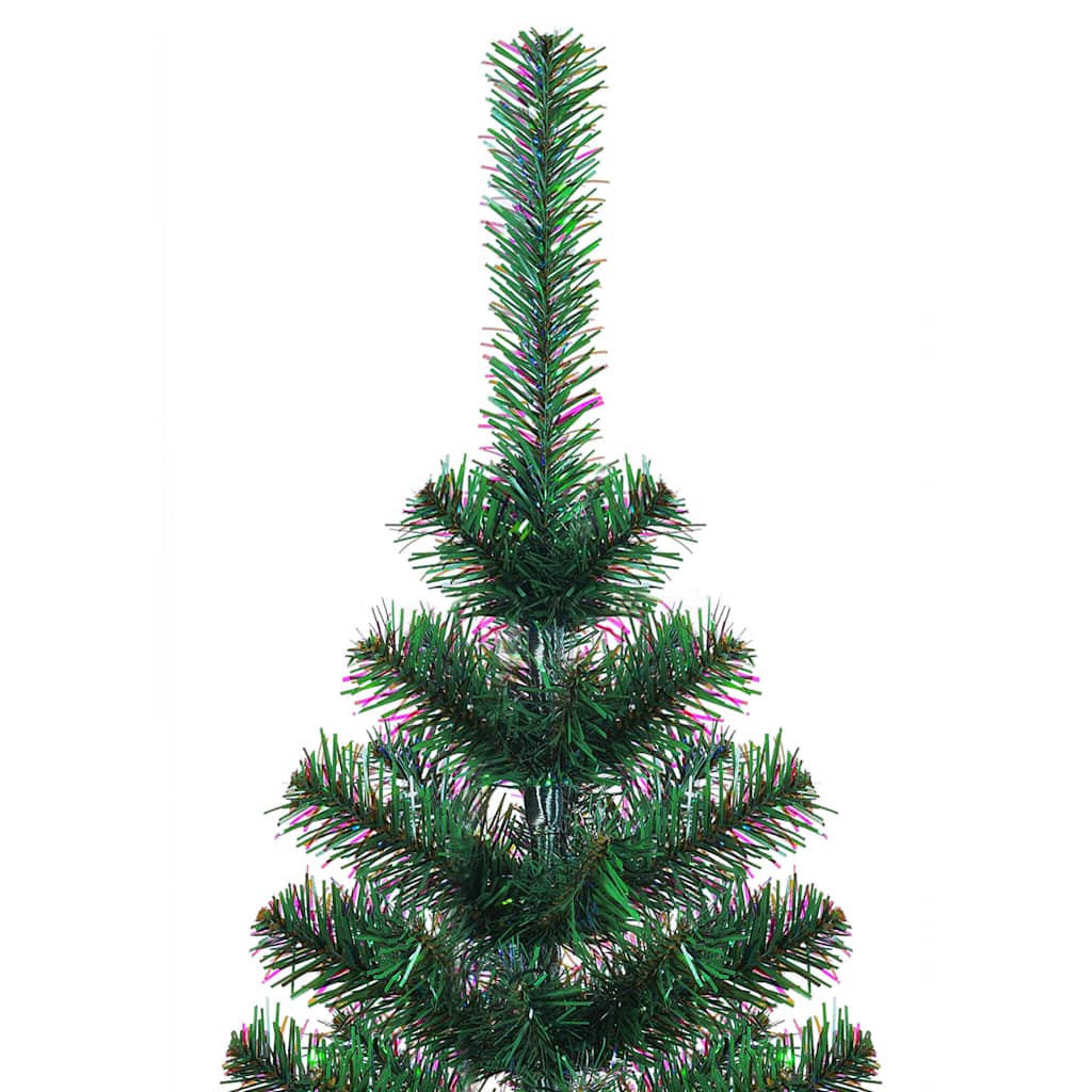 Vidaxl kunstkerstboom met iriserende uiteinden 150 cm pvc groen