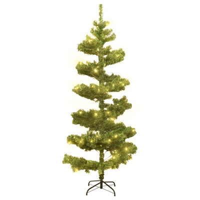 Vidaxl Kunstkerstboom con iluminación y estándar de 180 cm PVC Green