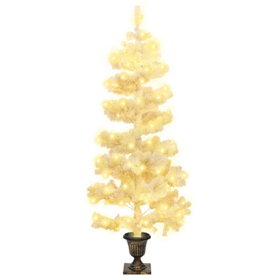 Vidaxl Kunstkerstboom con iluminación y potencia de 120 cm de PVC White