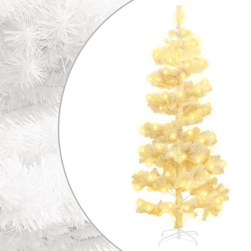 Vidaxl Kunstkerstboom con iluminación y White PVC estándar de 150 cm