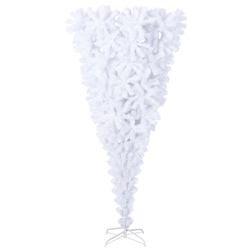 Vidaxl Kunstkerstboom con bianco inverso standard 210 cm