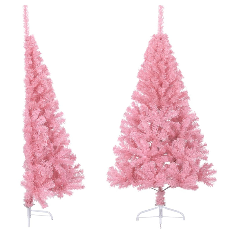 Vidaxl Kunstkerstboom con metà pink pvc di mezza oltre 120 cm standard