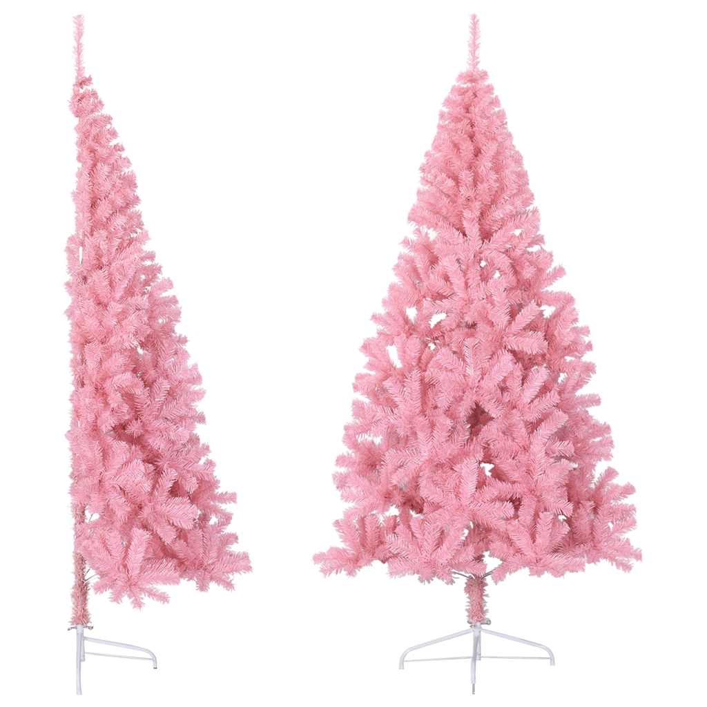 Vidaxl Kunstkerstboom con metà pvc da 210 cm standard Pink