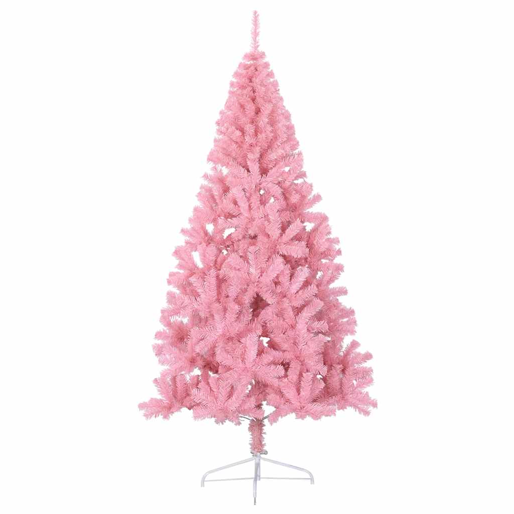 Vidaxl Kunstkerstboom con metà pvc da 210 cm standard Pink