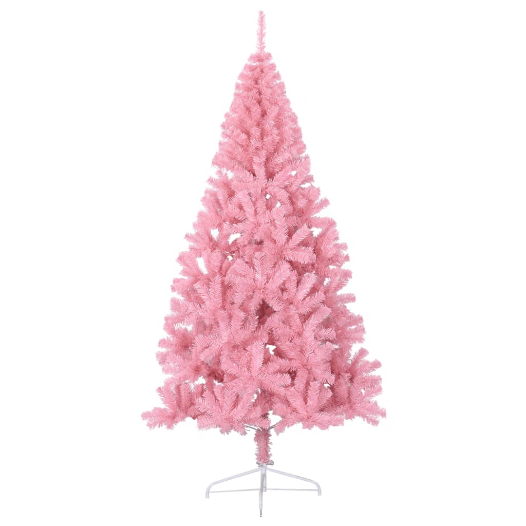 Vidaxl Kunstkerstboom con metà pvc da 210 cm standard Pink