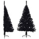 Vidaxl Kunstkerstboom con metà standard e mezzo pvc nero