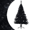 Vidaxl Kunstkerstboom con metà standard e mezzo pvc nero