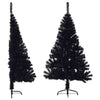 Vidaxl Kunstkerstboom con media cm PVC Negro estándar de 150 cm