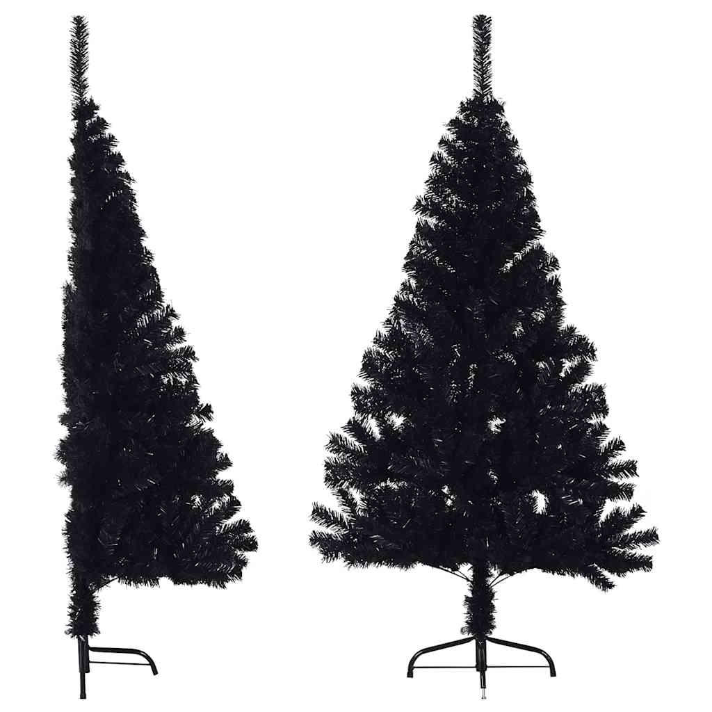 Vidaxl Kunstkerstboom con metà pvc da 150 cm standard Black