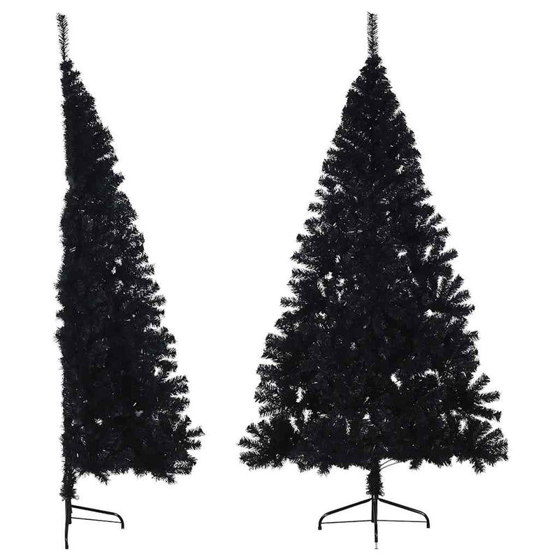 Vidaxl Kunstkerstboom con medio de 180 cm estándar PVC Negro
