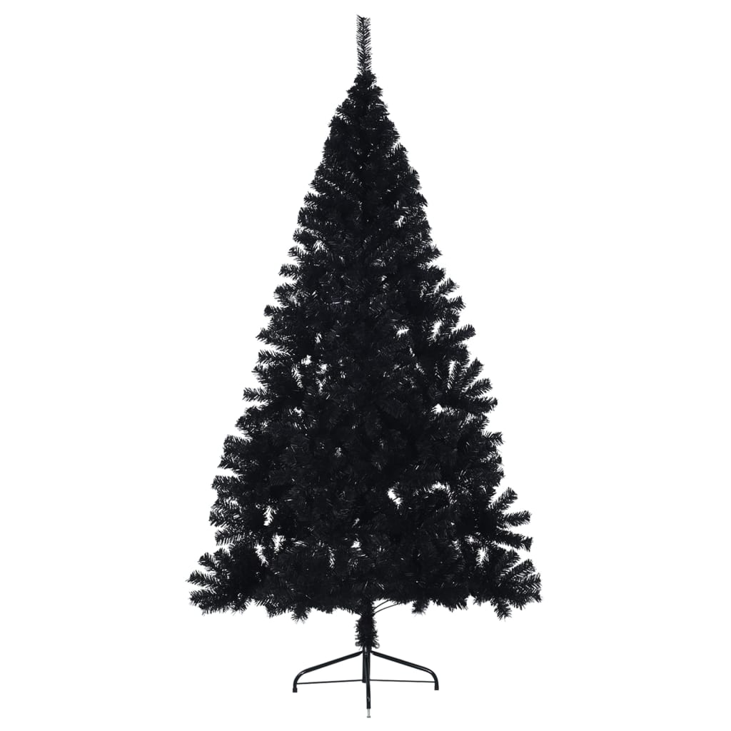 Vidaxl Kunstkerstboom con mezzo pvc da 210 cm standard Black