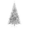 Vidaxl Kunstkerstboom Half con una tapa estándar de 240 cm de color plateado