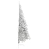 Vidaxl Kunstkerstboom Half con una tapa estándar de 240 cm de color plateado