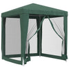 Tienda de fiesta Vidaxl con 4 paredes laterales de malla 2x2 m HDPE GREEN