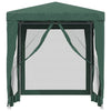 Tienda de fiesta Vidaxl con 4 paredes laterales de malla 2x2 m HDPE GREEN
