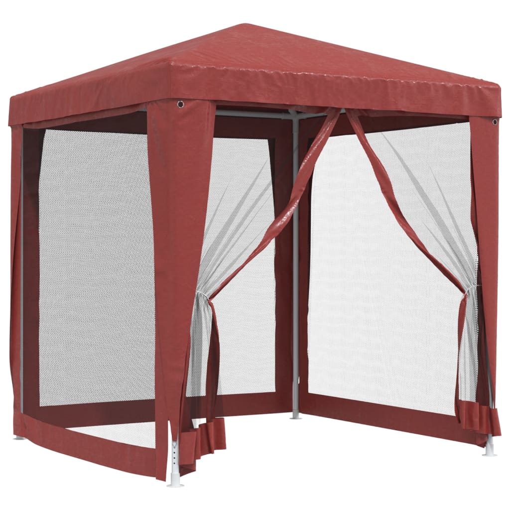 Tenda per feste Vidaxl con pareti laterali a 4 mesh 2x2 M HDPE